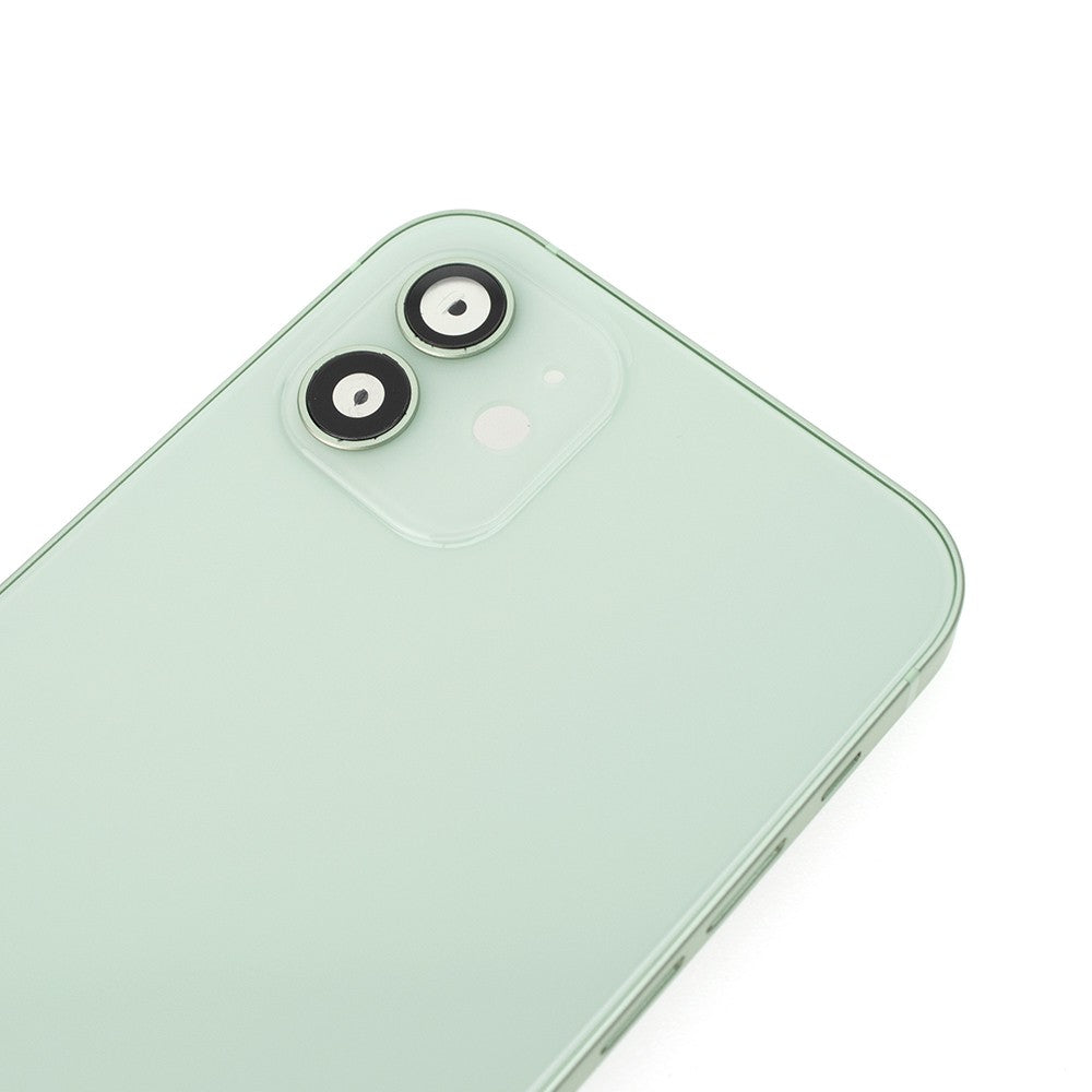Rear Housing for iPhone 12 (NO LOGO)-Green Rear Housing for iPhone 12 (NO LOGO)-Green